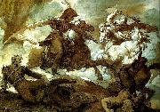 charles emile callande combat de cavaliers Germany oil painting artist